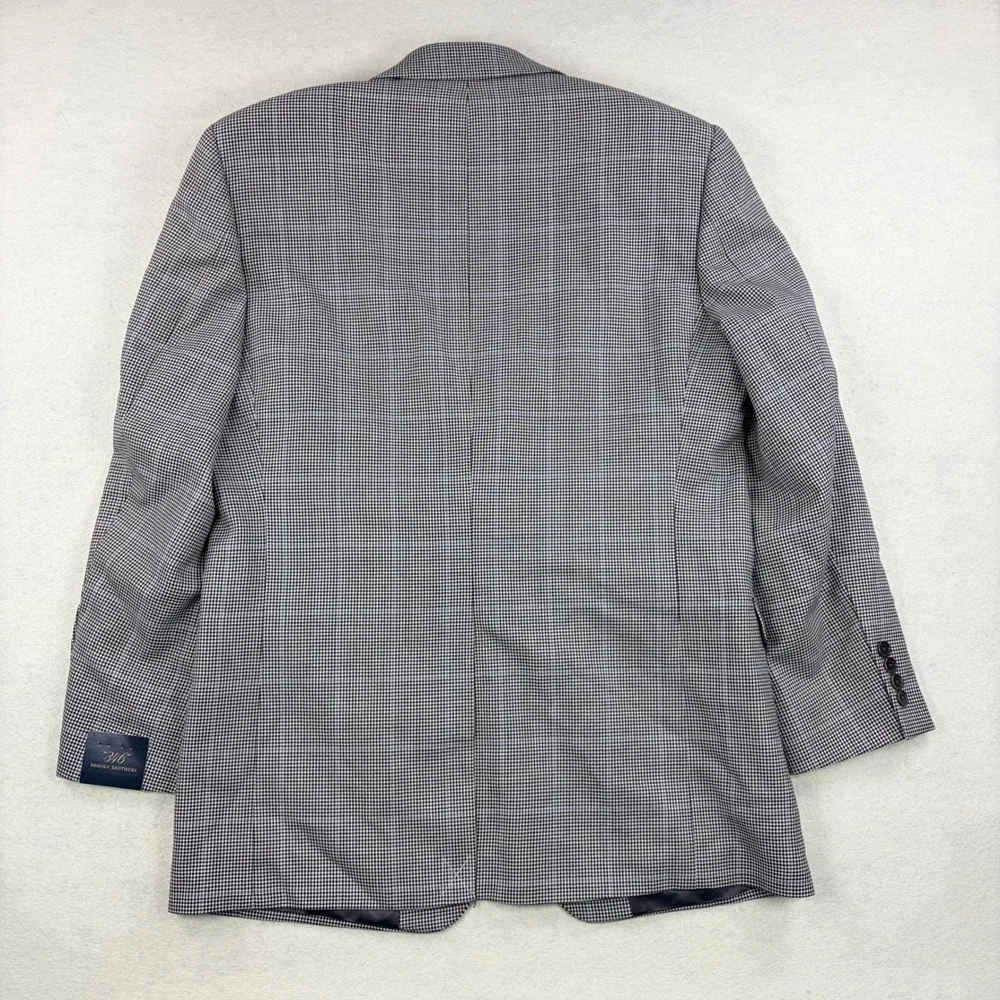 NWT! Brooks Brothers 346 Mens 40R Wool Houndstooth Blue Windowpane Sport Coat